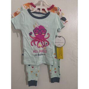 Koala Kids 2-Pack Toddler Pajama Set 218M Cotton octopus Design